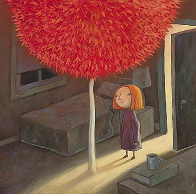 Immagine tratta dal graphic novel 'The red tree' di Shaun Tan
